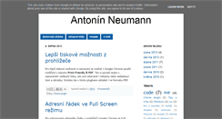 Desktop Screenshot of blog.ineumann.cz